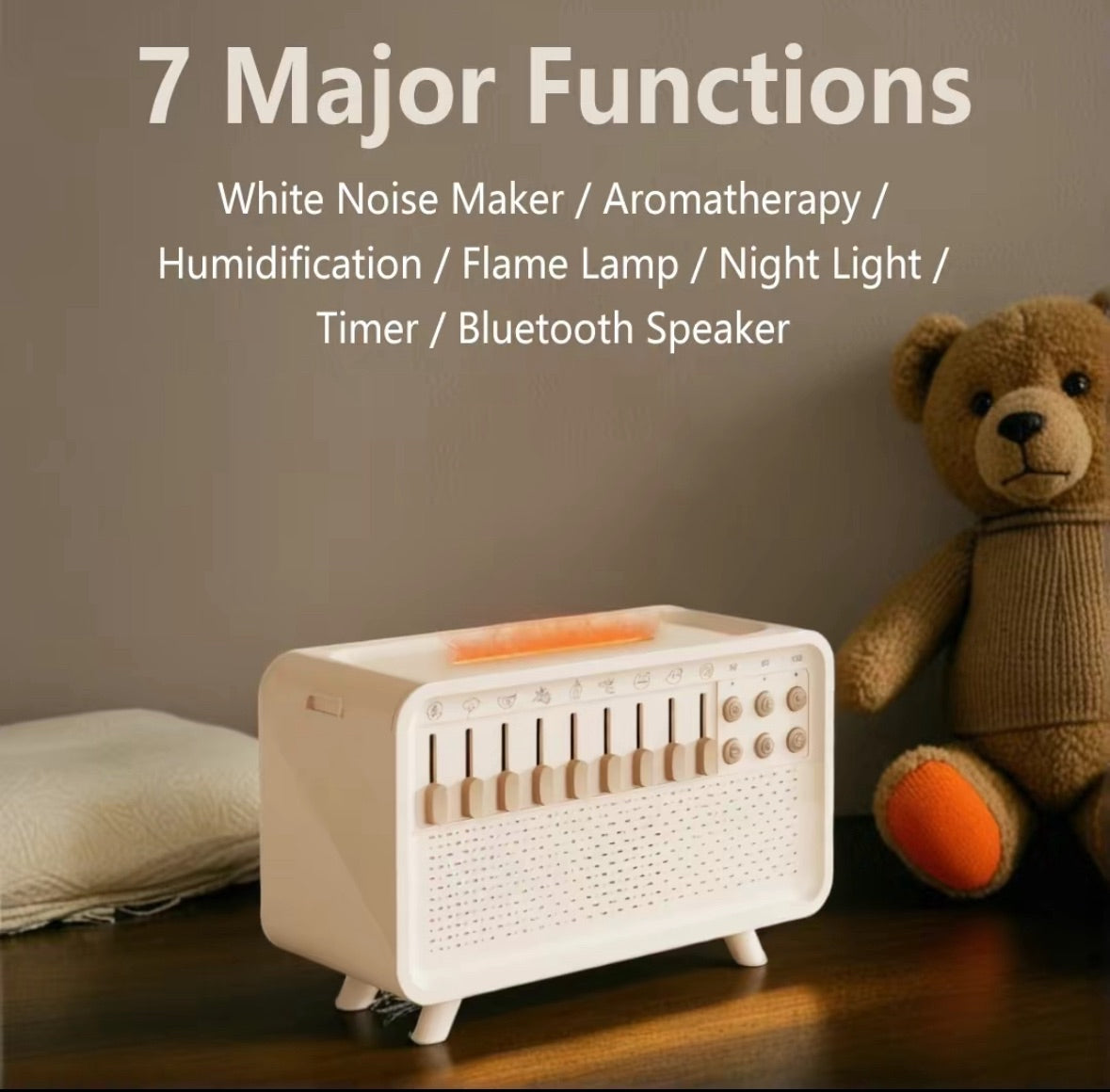 ZenMist 3-in-1 Bluetooth Humidifier with Nature Sounds & Night Light