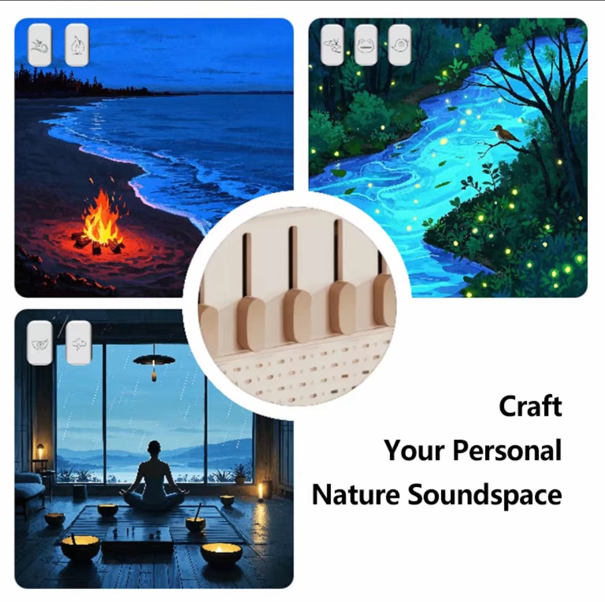 ZenMist 3-in-1 Bluetooth Humidifier with Nature Sounds & Night Light