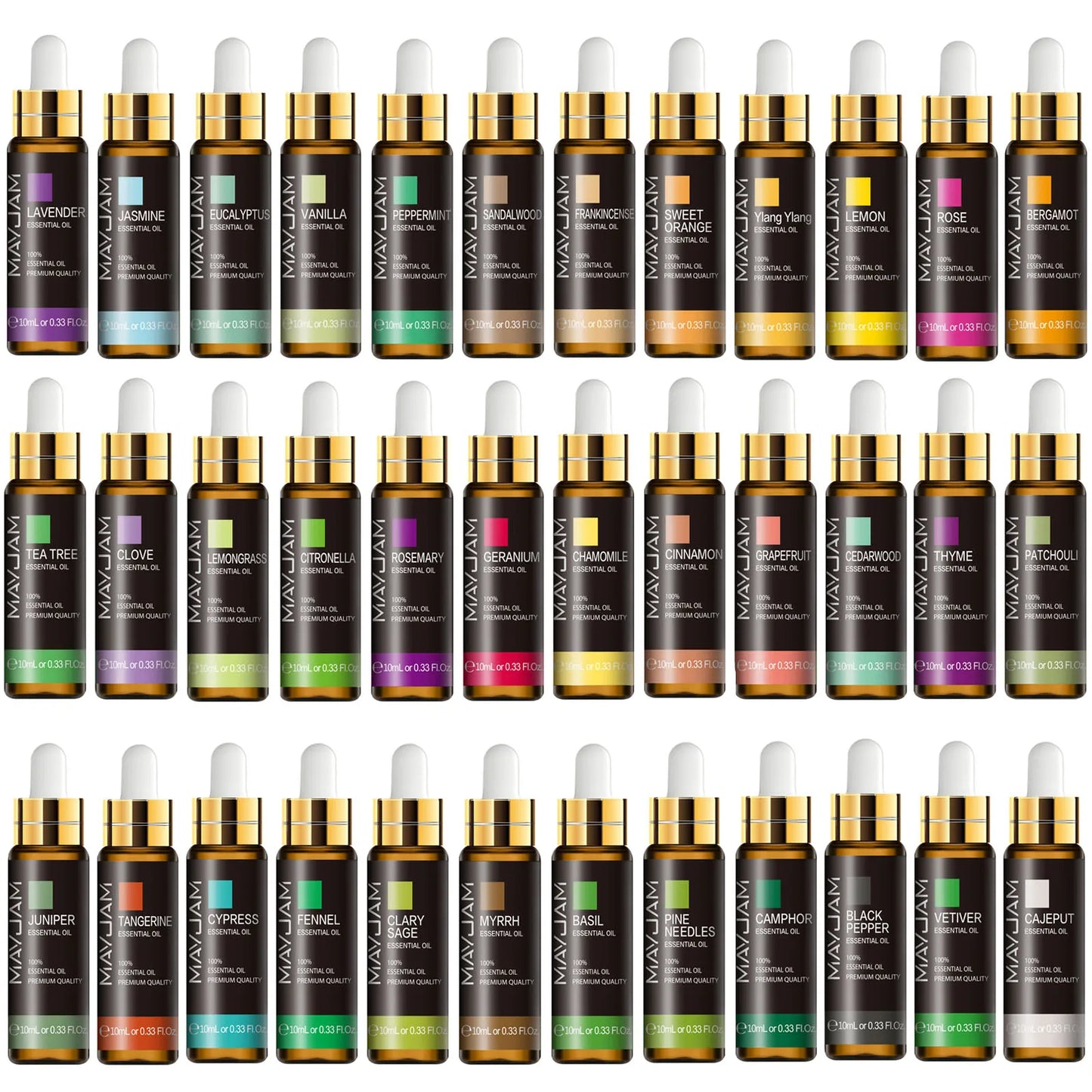AromaEssence 10ml Essential Oil Collection